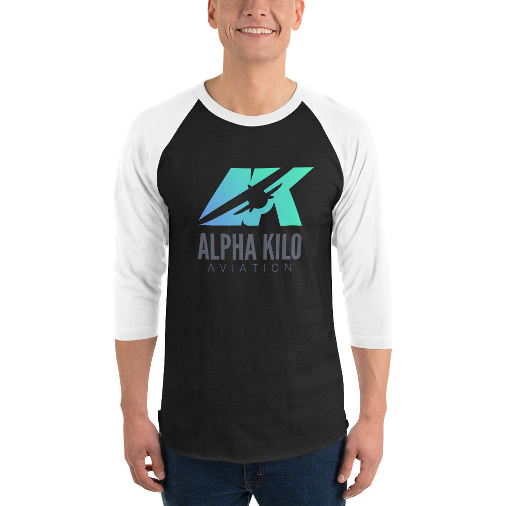 3/4 sleeve raglan shirt