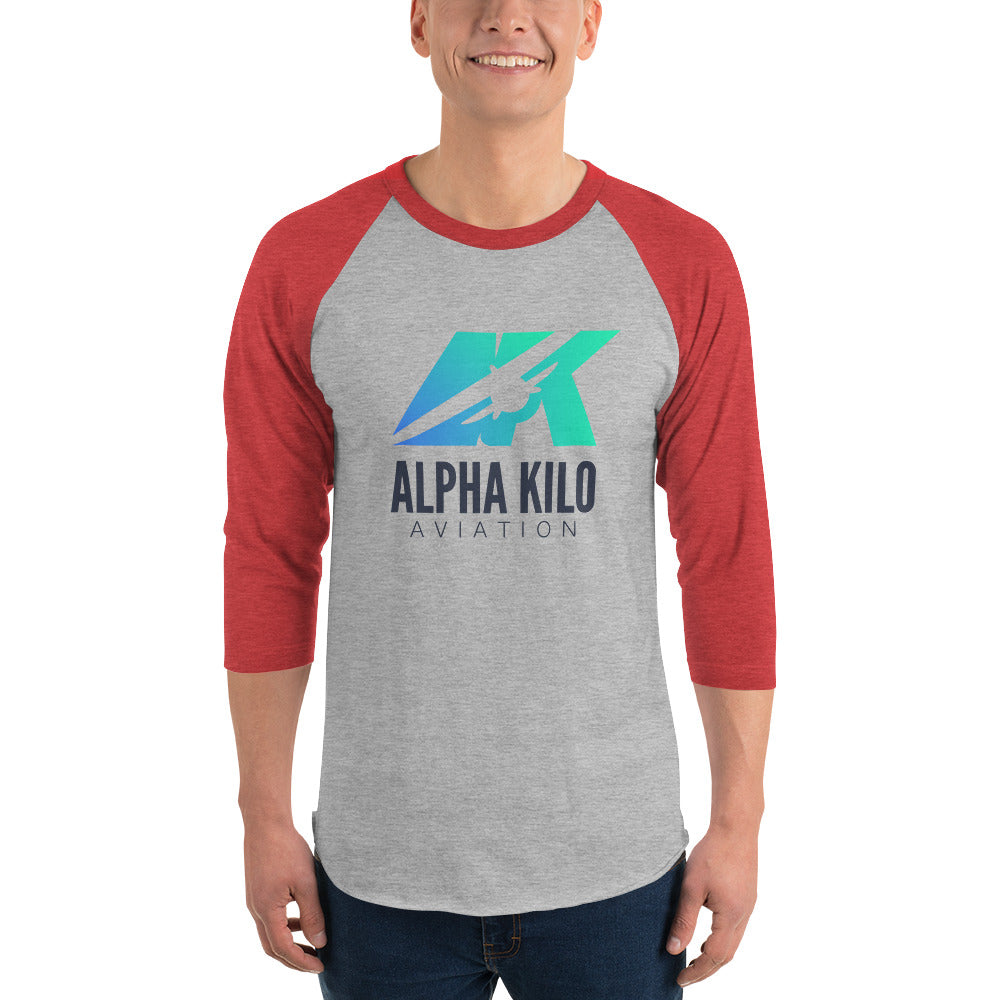 3/4 sleeve raglan shirt